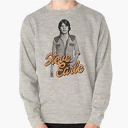 Steve Earle  Retro Folk Singer Songwriter Fan Art Pullover Sweatshirt