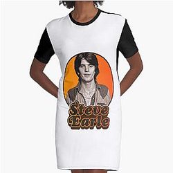 Steve Earle Graphic T-Shirt Dress