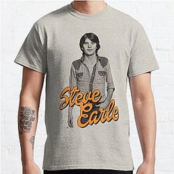 Steve Earle  Retro Folk Singer Songwriter Fan Art Classic T-Shirt