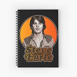 Retro Steve Earle Tribute  Spiral Notebook