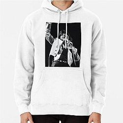 Steve Perry  - BW Photograph Pullover Hoodie