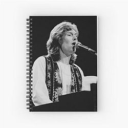 Steve Winwood BW Spiral Notebook