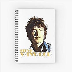 Beautiful Steve Winwood Traffic Rock Band Tee Fans Spiral Notebook
