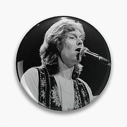 Steve Winwood BW Photograph Pin