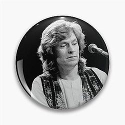 Steve Winwood BW Photograph Pin