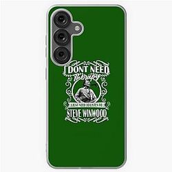 I Don't Need Therapy I Just Need To Listen To Steve Winwood's Black Samsung Galaxy Case