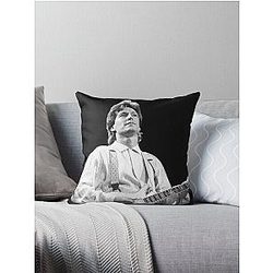 Steve Winwood BW Photograph Throw Pillow