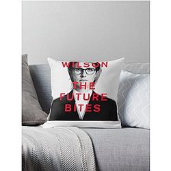 THE FUTURE BITES Steven Wilson Throw Pillow