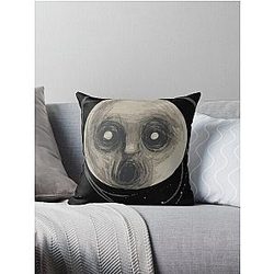 Steven wilson raven Throw Pillow