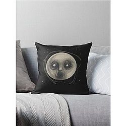 Steven wilson raven Throw Pillow