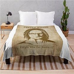 Steven Wilson Western Wanted Style Prints Throw Blanket