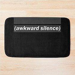 Awkward Silence Steven Wilson Classic T-Shirt.png Bath Mat