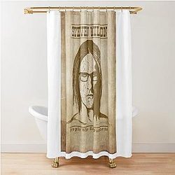 Steven Wilson Western Wanted Style Prints Shower Curtain