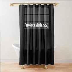 Awkward Silence Steven Wilson Classic T-Shirt.png Shower Curtain