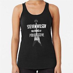 Steven Wilson The King of prog Racerback Tank Top