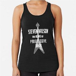 Steven Wilson The King of prog Racerback Tank Top