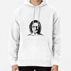 Poor Steven Wilson Black Portrait Pen Drawing Transparent Pullover Hoodie