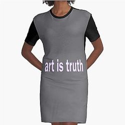 Art is Truth Steven Wilson Classic Graphic T-Shirt Dress