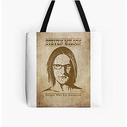 Steven Wilson Western Wanted Style Prints All Over Print Tote Bag