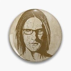 Steven Wilson Western Wanted Style Prints Pin