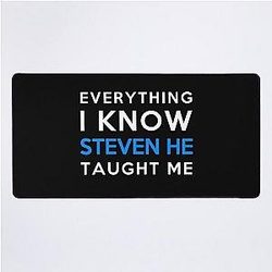Steven He - Everything I Know Desk Mat