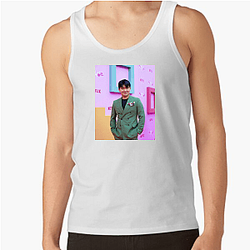 Steven He Emotional Damage Across the Globe Aesthetic Steven He Tank Tops