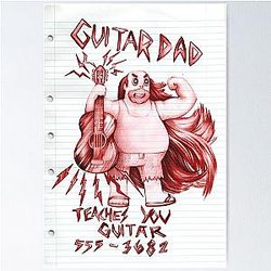 'Guitar dad' shirt - Steven Universe Poster