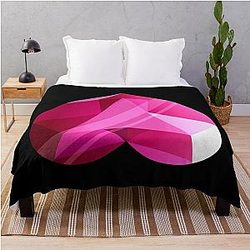 Steven Universe - Spinel Heart Gem 2nd Form - Black Background Throw Blanket