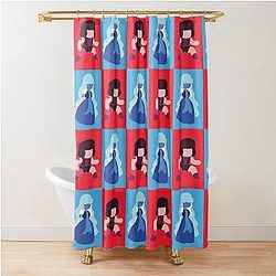 Steven Universe - Ruby Sapphire Rupphire Pattern Shower Curtain