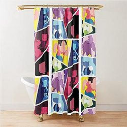 Steven Universe Pattern Shower Curtain