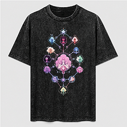 Steven Universe Crystal Gems Constellation Washed T-Shirt Steven Universe T-Shirts NTT2708