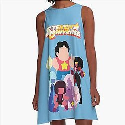 Steven Universe Characters A-Line Dress