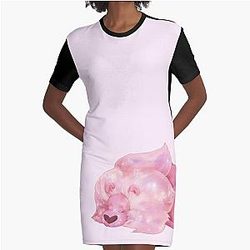 Sleeping Lion - Steven Universe Graphic T-Shirt Dress