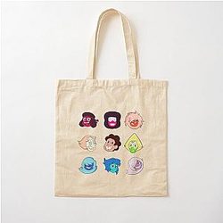 Steven Universe Fan Art Headshots Stickers Cotton Tote Bag