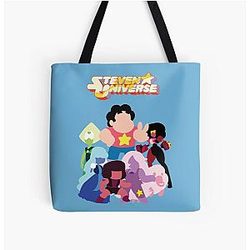 Steven Universe Characters All Over Print Tote Bag