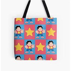 Steven Universe Star Pattern All Over Print Tote Bag
