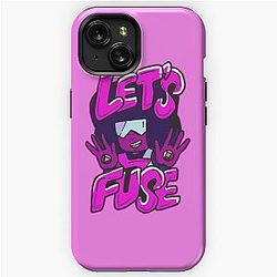 Garnet from Steven Universe™ Valentine's Day themed quote "Let's Fuse" iPhone Tough Case