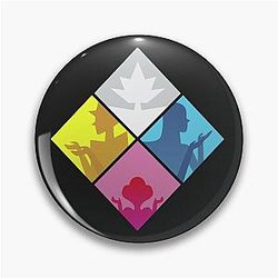 Steven Universe Diamond Authority Emblem - Black Pin