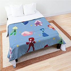Steven Universe Characters and Stars Pattern Comforter