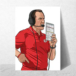 Steve Spagnuolo Chiefs Defensive King Steve Spagnuolo Posters