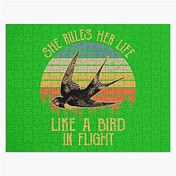 Stevie Nicks She Rules Her Life Like A Bird In Flight Vintage  Jigsaw Puzzle