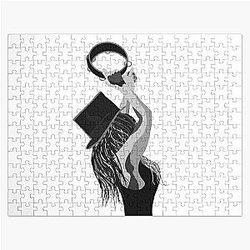 stevie nicks and tambourine Jigsaw Puzzle