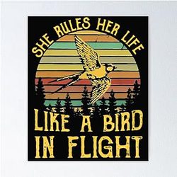 Stevie Nicks Vintage Rock Band Stevie-Nicks She Rules Her Life Like A Bird In Flight Poster