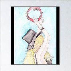 Stevie Nicks Watercolor Poster