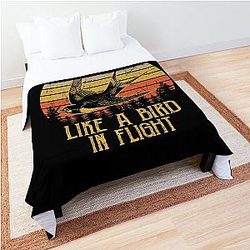 Stevie Nicks She Rules Her Life Like A Bird In Flight Vintage Comforter