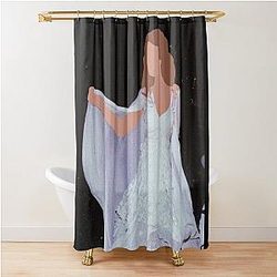 Stevie Nicks White Dress Shower Curtain