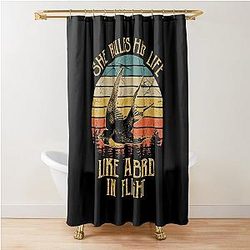Stevie Nicks She Rules Her Life Like A Bird In Flight Vintage Shower Curtain