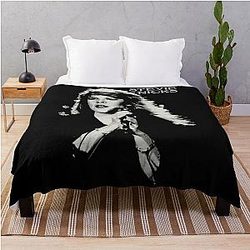 Stevie Silhouette - Stevie Nicks Throw Blanket