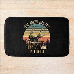 Stevie Nicks She Rules Her Life Like A Bird In Flight Vintage Bath Mat