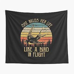 Stevie Nicks She Rules Her Life Like A Bird In Flight Vintage Tapestry